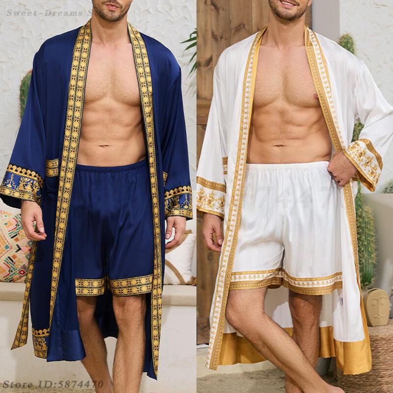 Мужской длинный халат, пижамны – обзор и цена Men'S Kimono Accessories